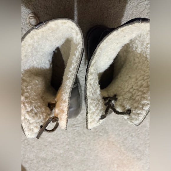 SOLD-Duckfeet Arhus Wooled Lined Boots Danish Design Olive Leather Size 44 (11US - Picture 8 of 9